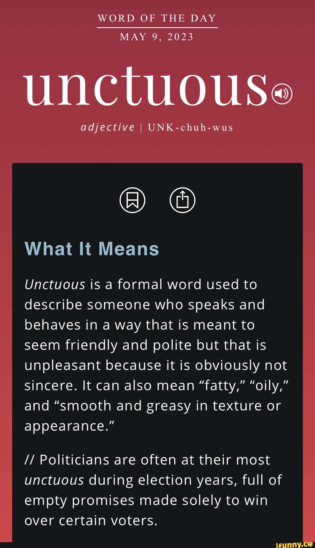 word-of-the-day-may-9-2023-unctuouse-adjective-i-unk-chuh-wus-what-it