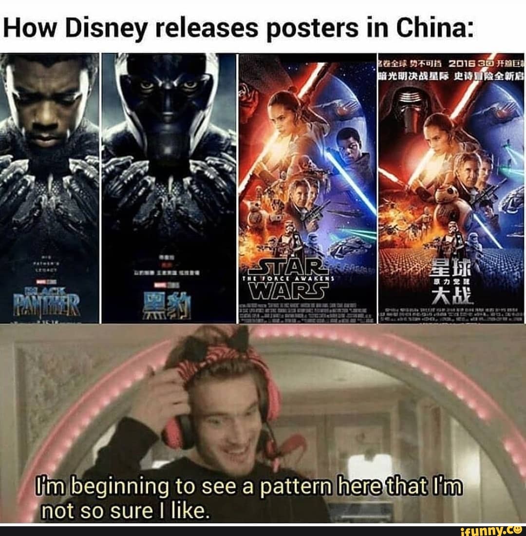 How Disney releases posters in China: beginning not co ere to see like ...