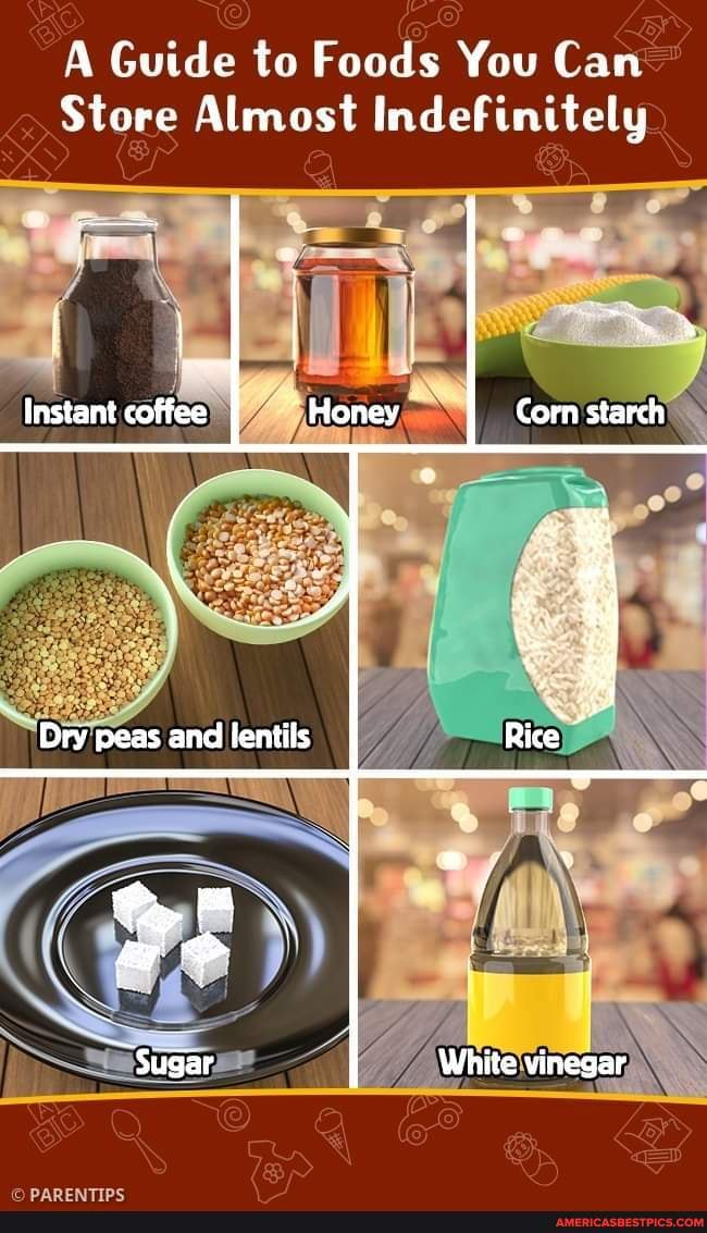 A Guide to Foods You Can Store Almost Indefinitely. A Guide to Foods