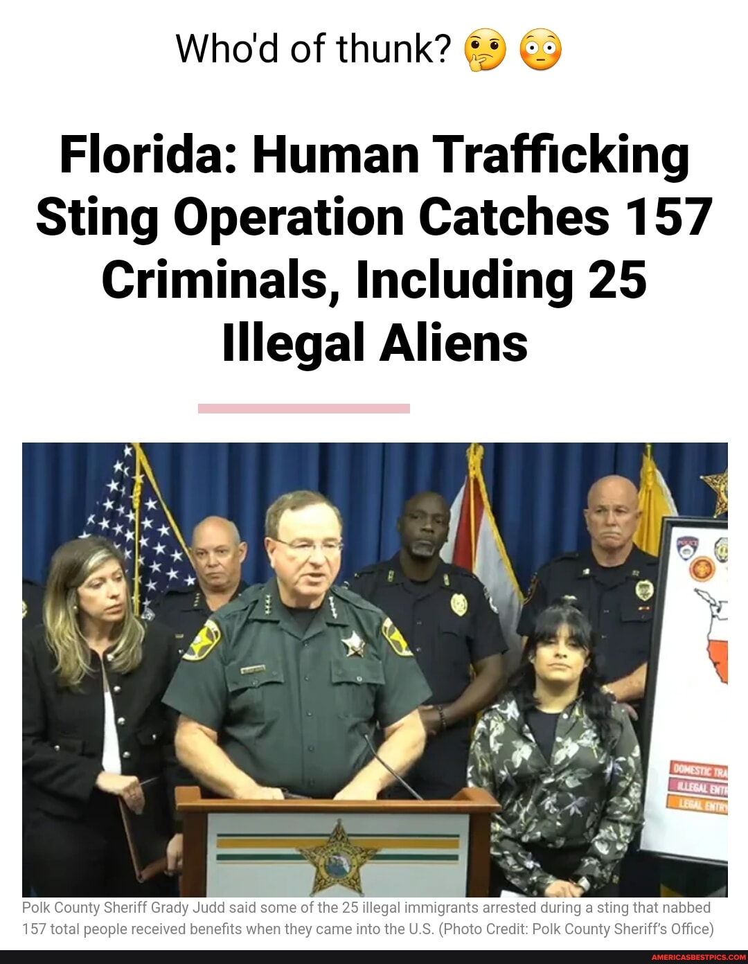 Who'd of thunk? Florida Human Trafficking Sting Operation Catches 157 Criminals, Including 25