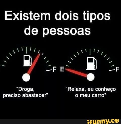 Existem dois tipos
de pessoas