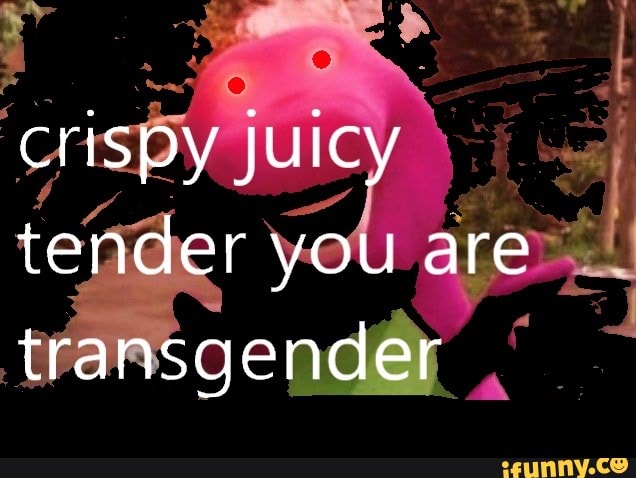 Crispy JUICY tender you are transgender - iFunny