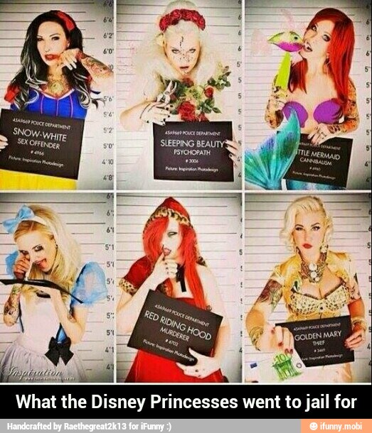 What the Disney Princesses went to jail for - What the Disney Princesses went to jail for