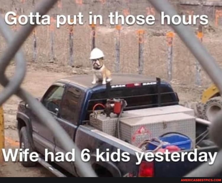 Gotta put in those hours
Wife had 6 kids yesterday