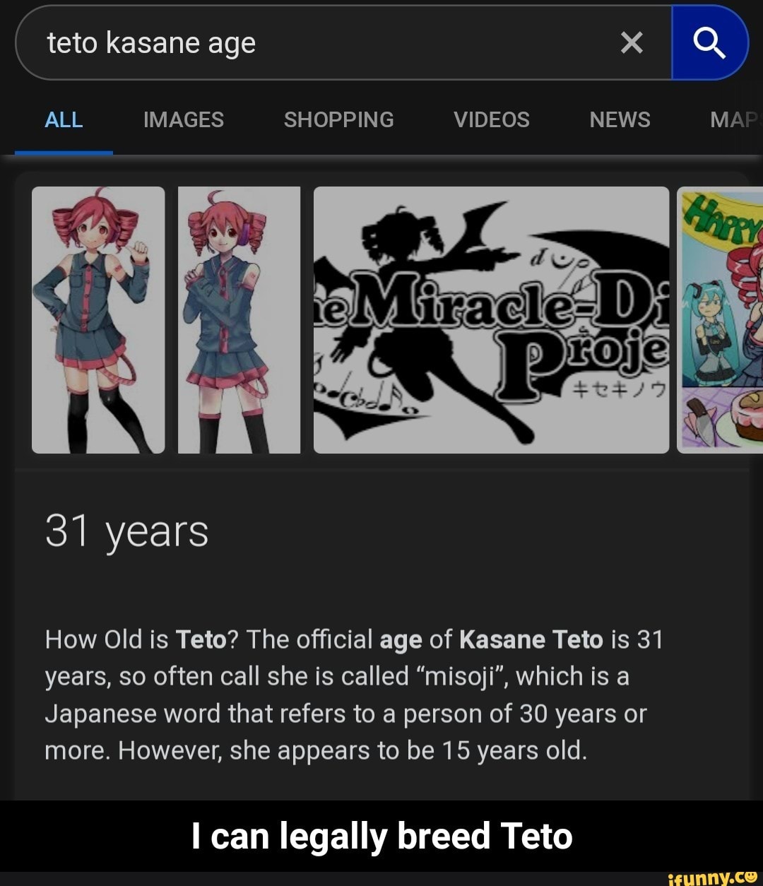 How old is kasane teto