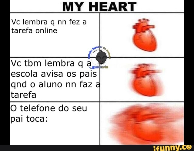 Vc lembra q nn fez a
tarefa online
escola avisa os
pais
qnd o aluno nn faz
à
tarefa
O telefone do seu
pai toca: