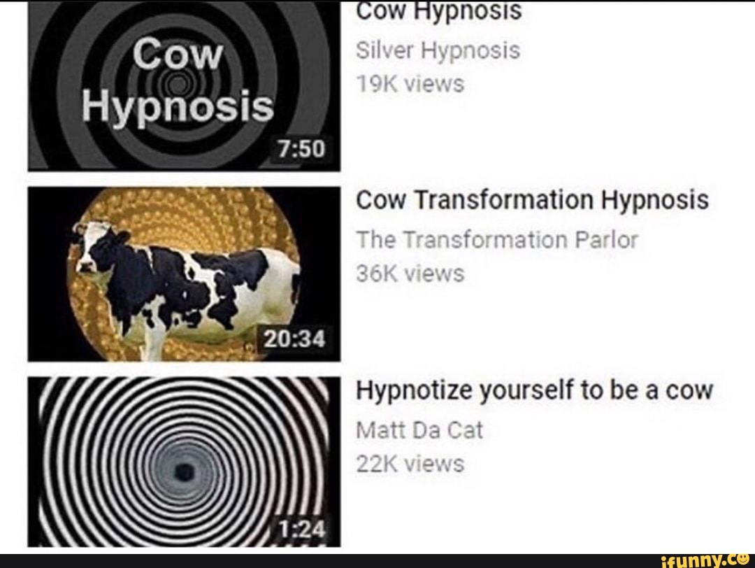 Cow Transformation Hypnosis stormation Parlo Hypnotize yourself to be a cow sal.
