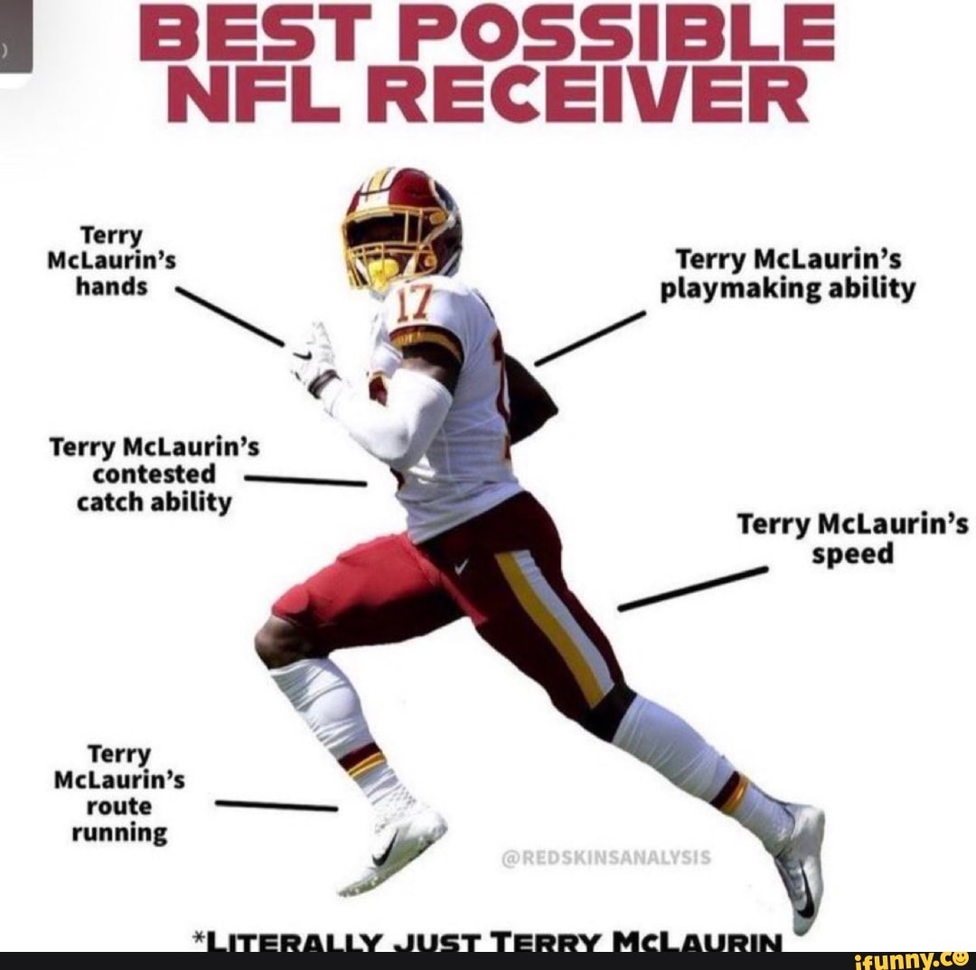 BEST POSSIBLE NFL RECEIVER LL Terry McLaurin's Terry McLaurin's hands NN playmaking ability