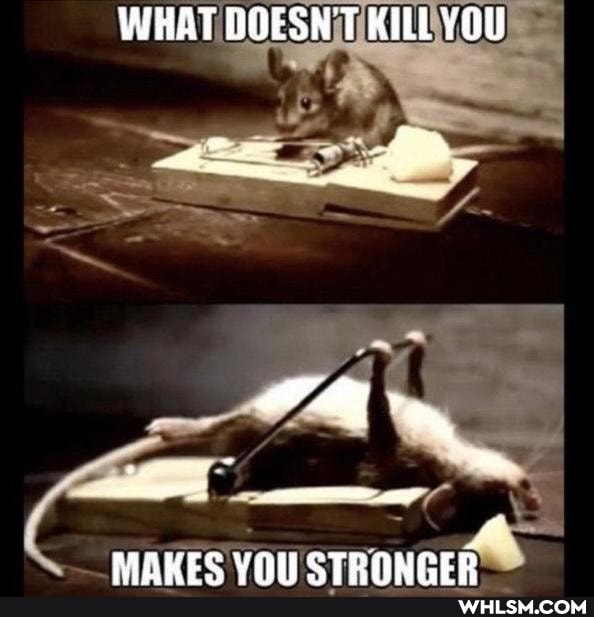WHAT DOESNT KILL YOU
MAKES VON CTROANEEE
