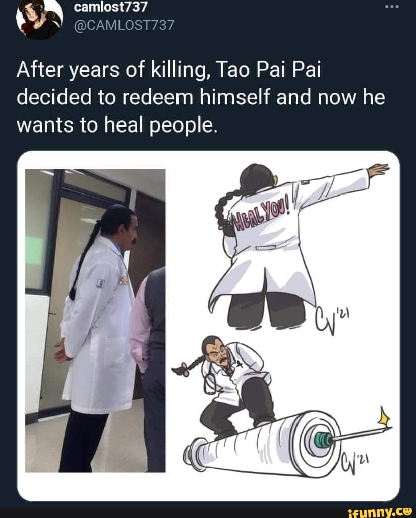 camlost737
After years of killing, Tao Pai Pai decided to redeem himself and now he wants to heal people.