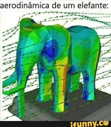 aerodinâmica de um elefante:
eat