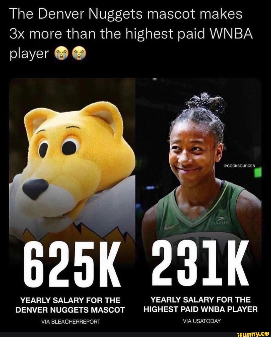 The Denver Nuggets Mascot Makes More Than The Highest Paid WNBA Player ...