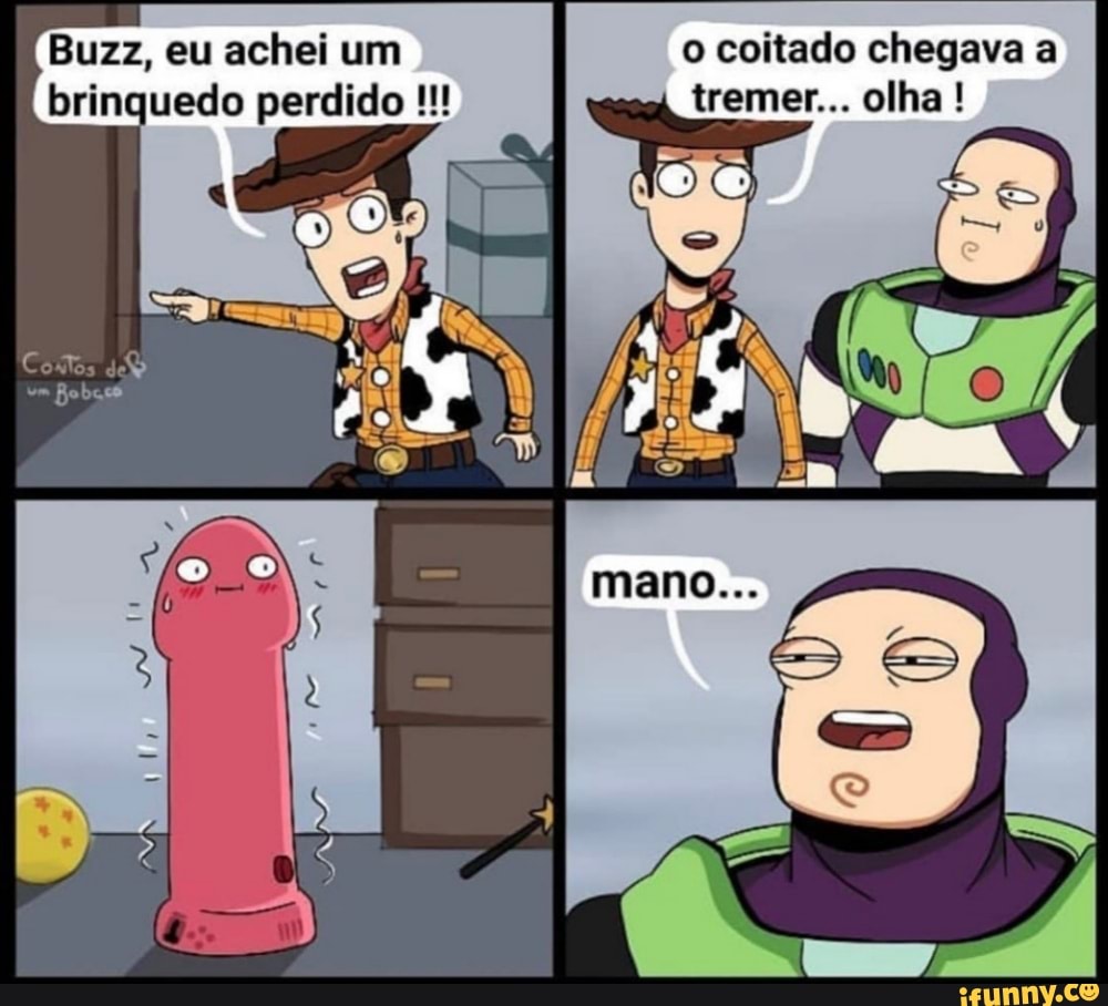 Buzz, eu achei um o coitado chegava a brinquedo perdido tremer... olha !
