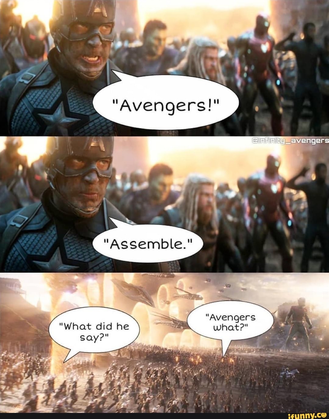 "Avengers what?"