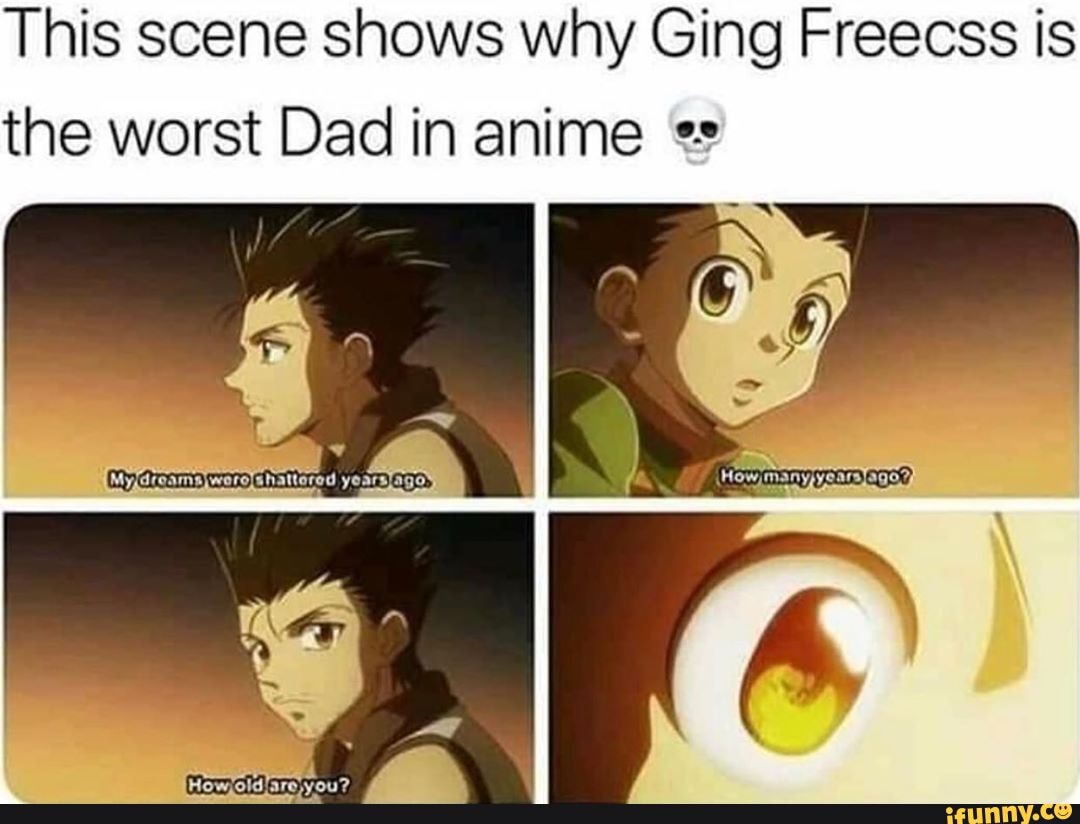 This scene shows why Ging Freecss is the worst Dad in anime 