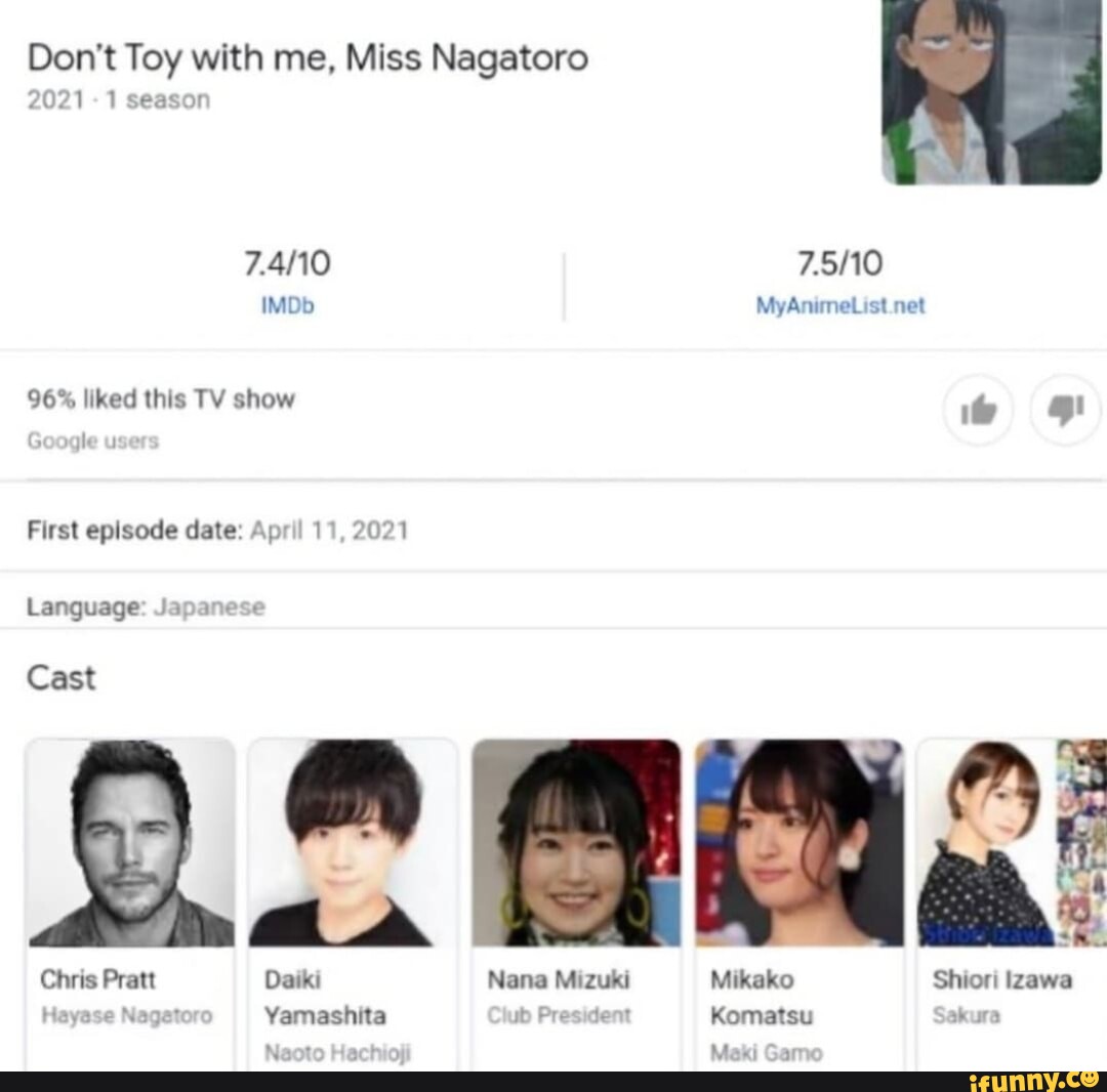 Don't Toy with Me, Miss Nagatoro (TV Series 2021–2023) - Episode list - IMDb