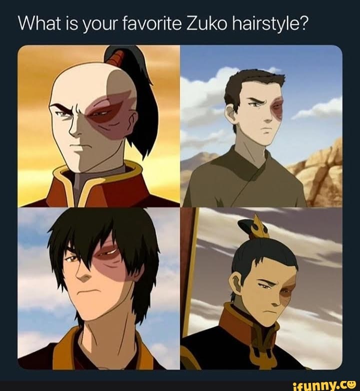 What is your favorite Zuko hairstyle? - iFunny