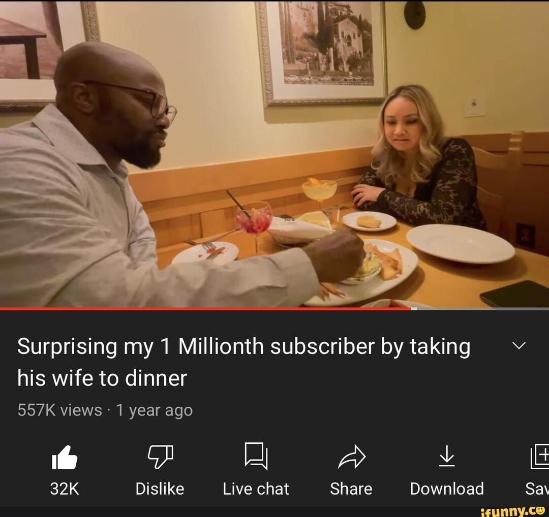 Surprising My 1 Millionth Subscriber By Taking Vv His Wife To Dinner Surprising My 1 Millionth Subscriber By Taking Vv His Wife To Dinner