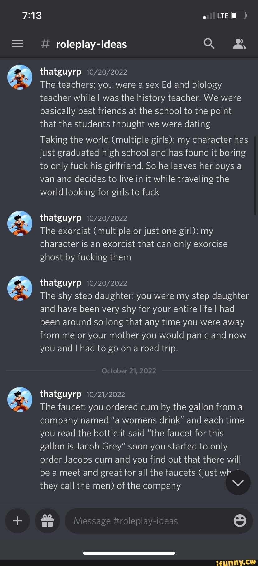 Roleplay-ideas thatguyrp LTE The teachers: you were a sex Ed and biology  teacher while I