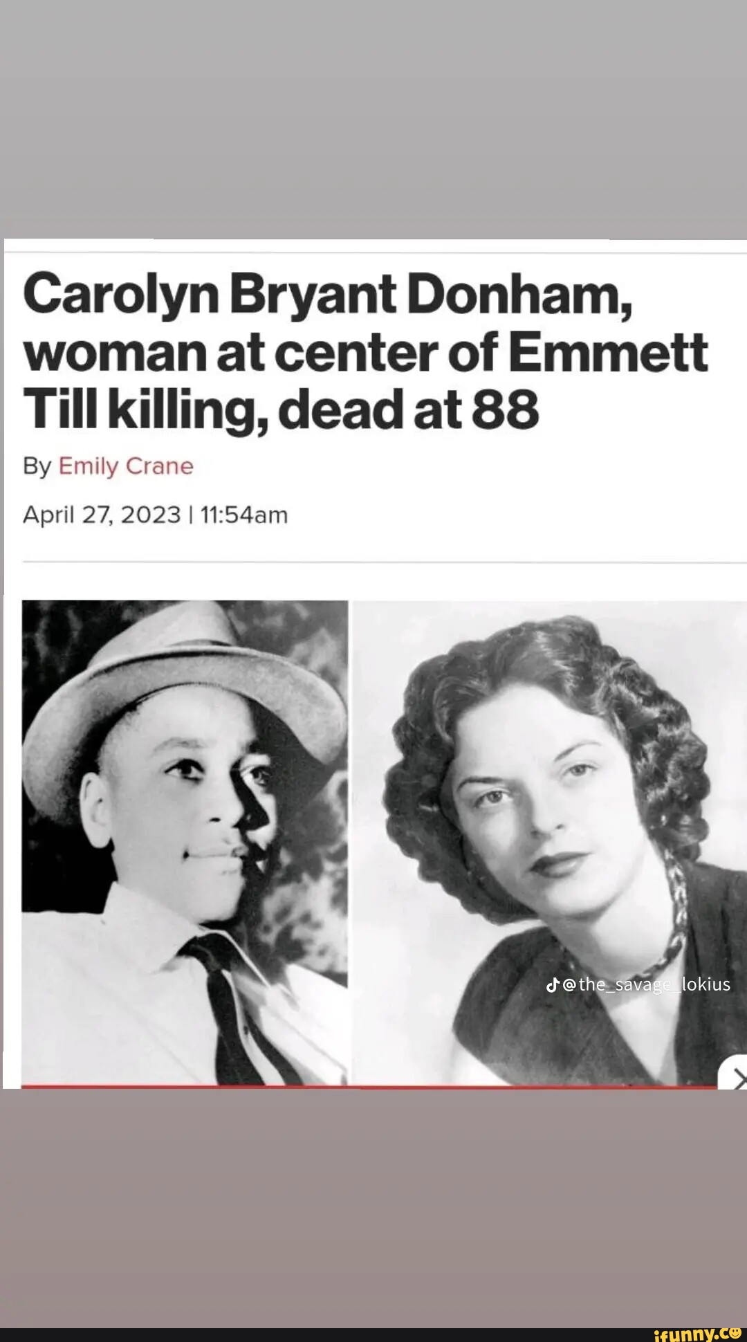 Carolyn Bryant Donham, woman at center of Emmett Till killing, dead at ...