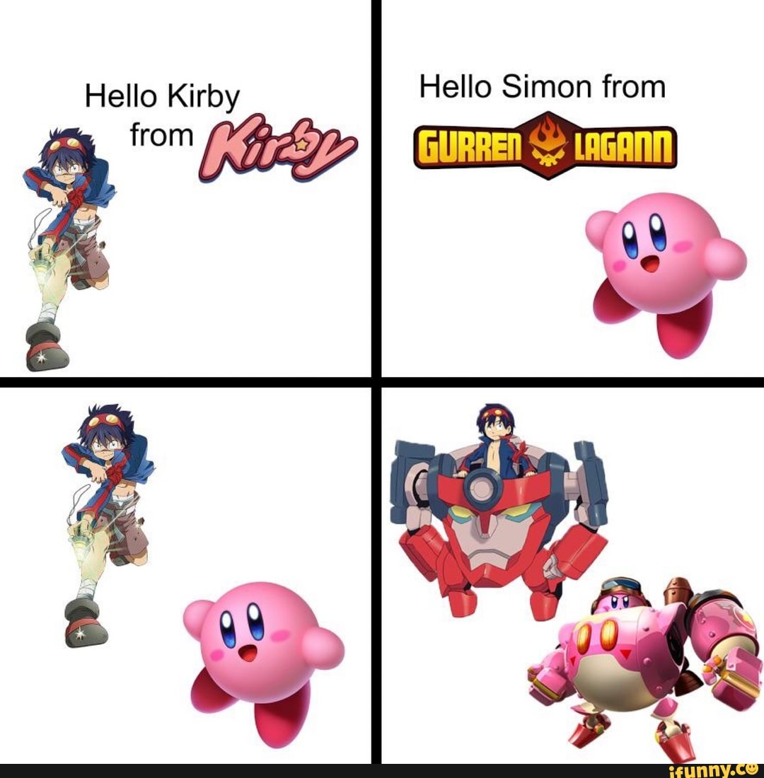 Hello Simon from Hello Kirby from - iFunny