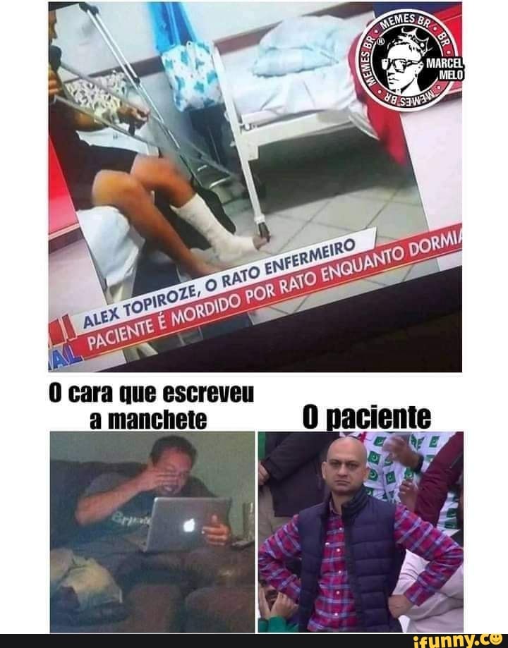 O cara que escreveu a manchete