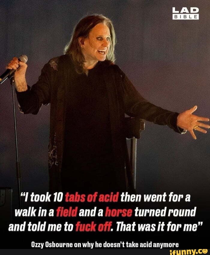 ozzy osbourne horse incident