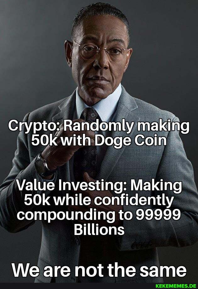 Crypto: Randomly making with Doge Coin Value Investing: Making while confidently