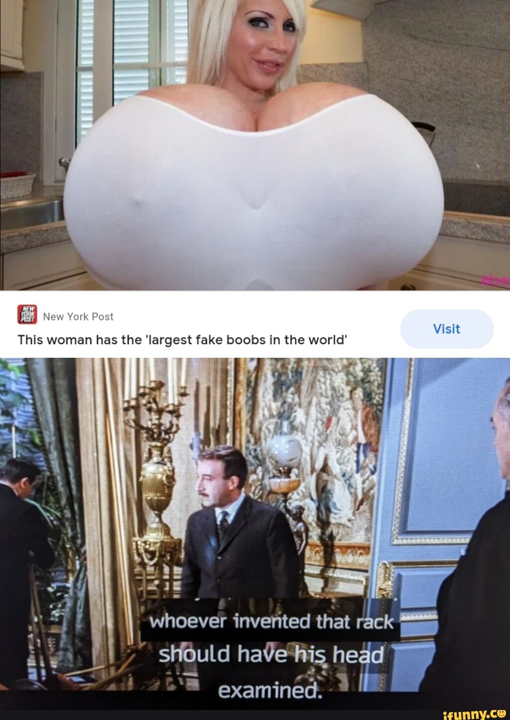 Biggest fake boobs
