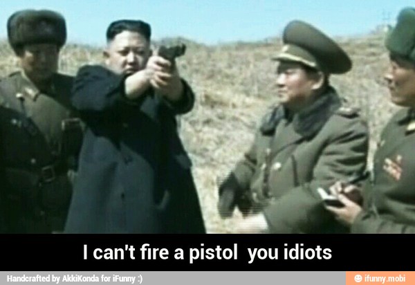 I can't fire a pistol you idiots - I can't fire a pistol you idiots