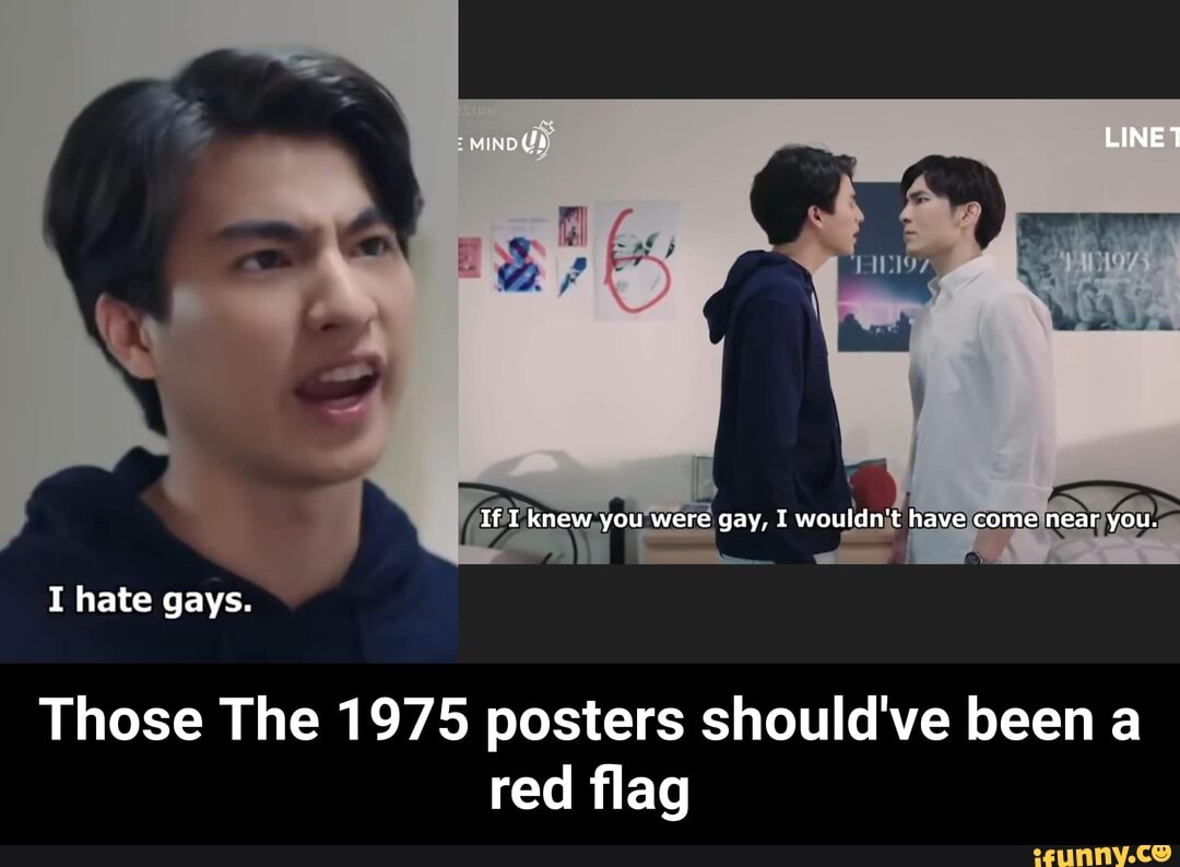 LINE
If I knew you were gay, I wouldn't have come near you.
I hate gays.
Those The 1975 posters should've been a red flag - Those The 1975 posters should've been a red flag