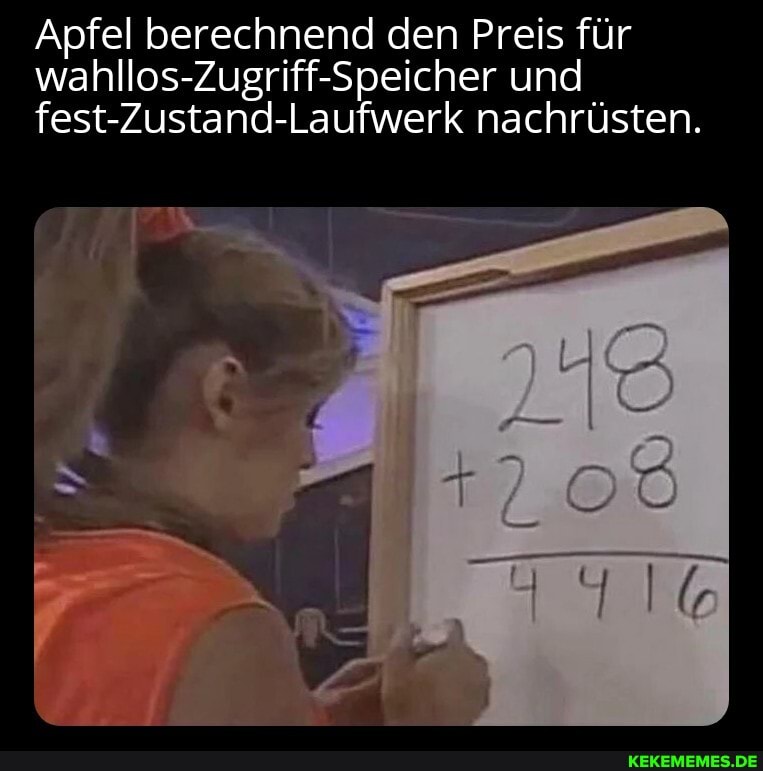Apfel berechnend den Preis für wahllos-Zugriff-Speicher und fest-Zustand-Laufwerk nachrüsten.