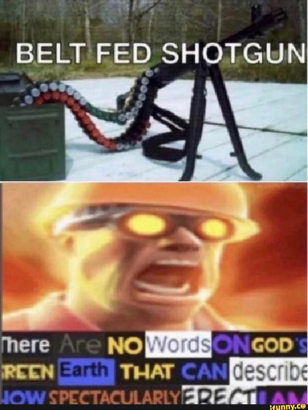 mn f
BELT FED SHOTGUN