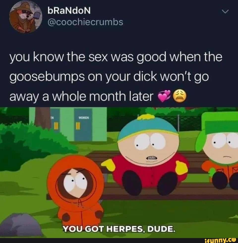 You Know The Sex Was Good When The Goosebumps On Your Dick Won’t Go Away A Whole Month Later õ