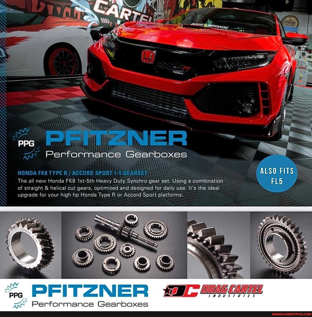 The @pfitznerperformancegearbox FK8 gear kit is the ultimate upgrade - honda civic type r fk8 gear ratio