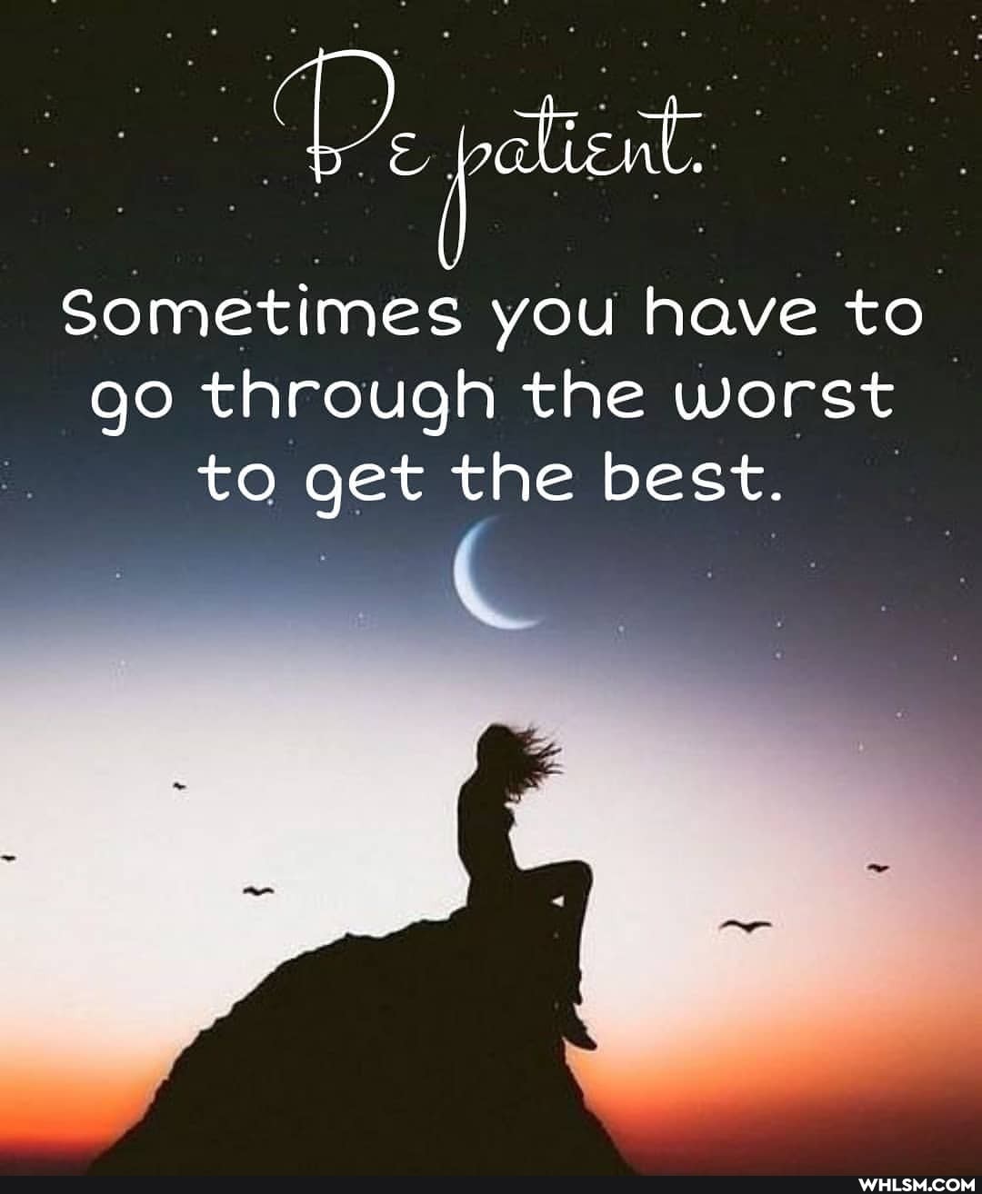 PP. pet
Sometimes you have to go through the worst to get the best.