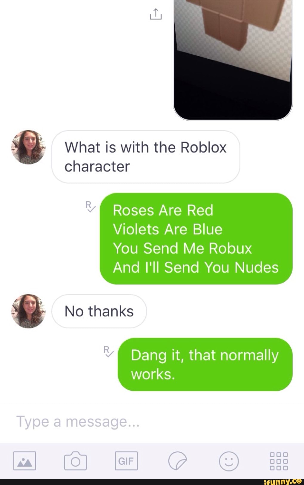 1 What Is With The Roblox Character Roses Are Red Violets Are Blue