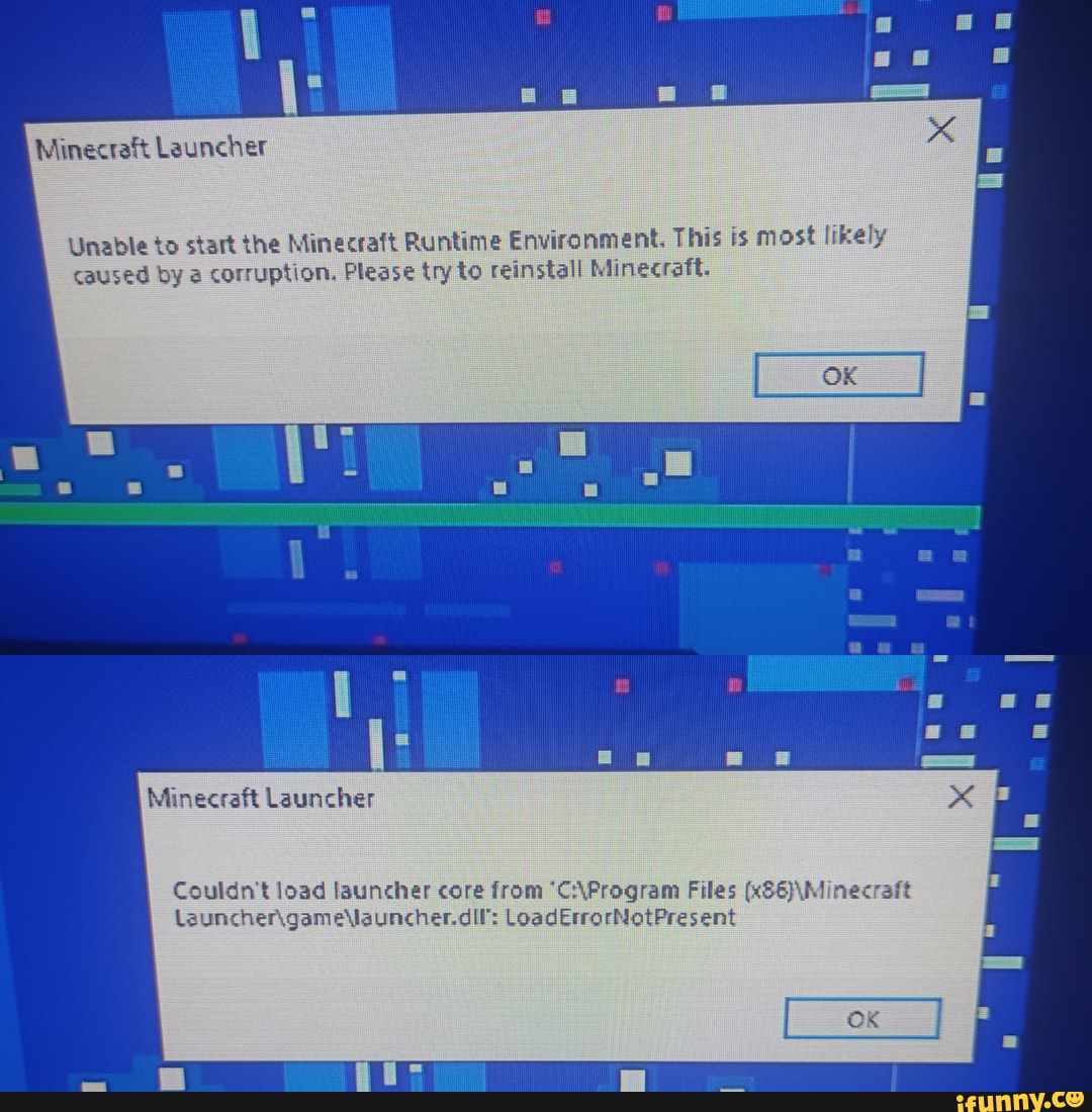 Minecraft Launcher Ag Ok Unable To Start The Minacraft Runtime Environment This Is Most Likely Caused