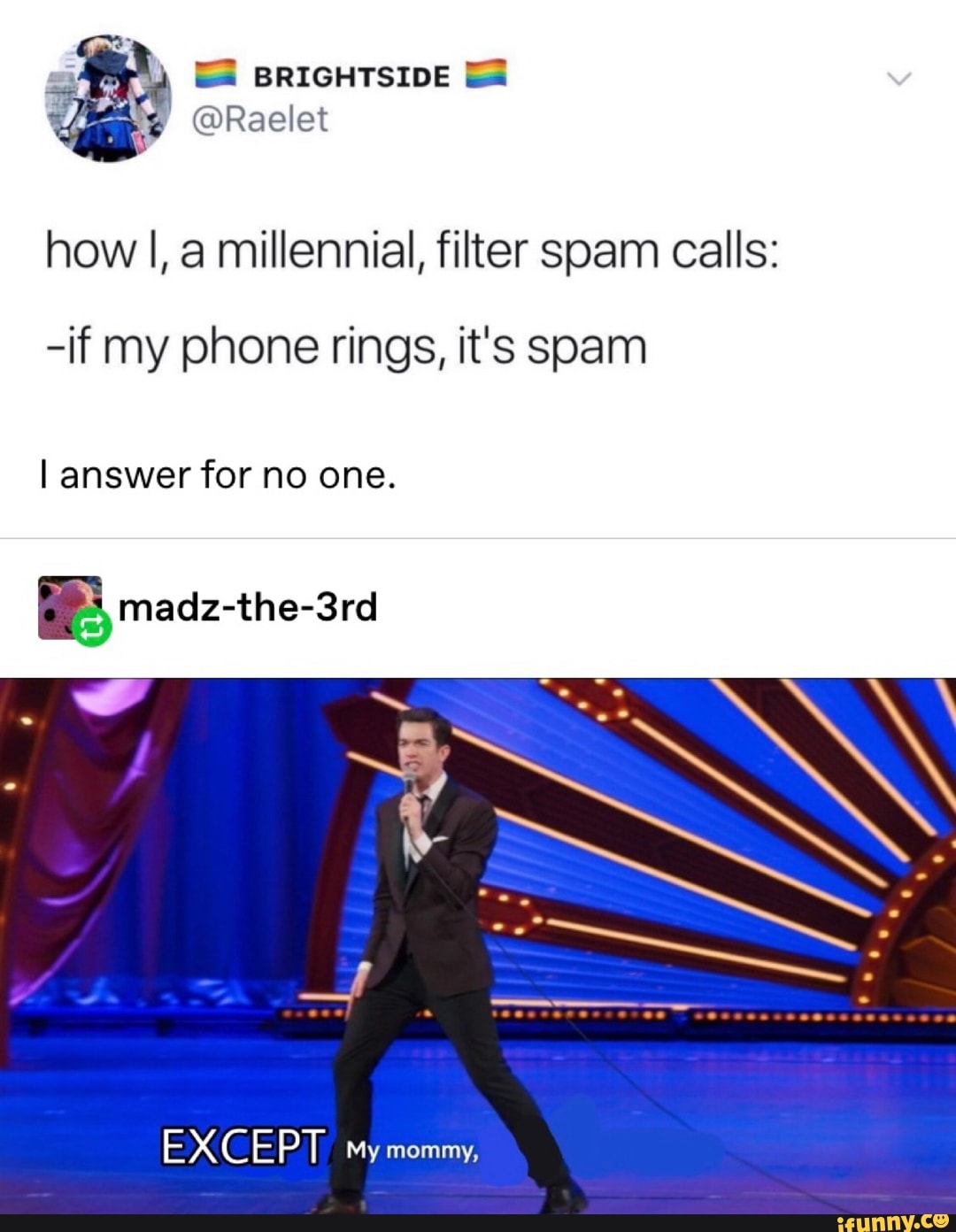 How I, a millennial, filter spam calls: -if my phone rings, it's spam I