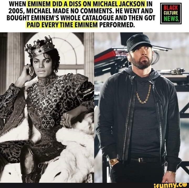 WHEN EMINEM DID A DISS ON MICHAEL JACKSON IN 2005, MICHAEL MADE NO