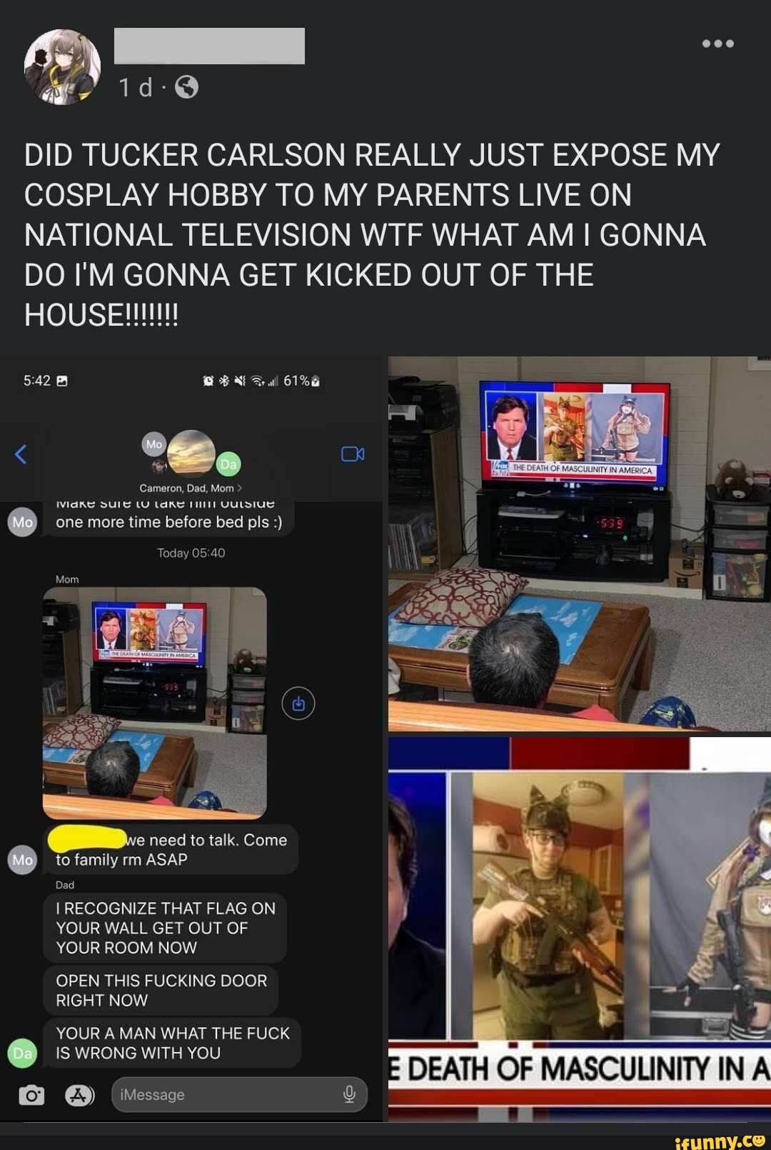DID TUCKER CARLSON REALLY JUST EXPOSE MY COSPLAY HOBBY TO MY PARENTS ...