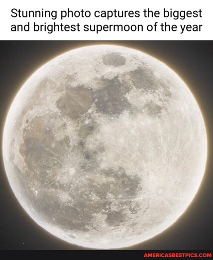 Stunning photo captures the biggest and brightest supermoon of the year ...
