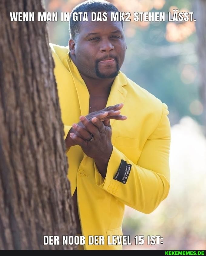 WENN MAN IN'GTA DAS STEHEN LASST.
DER NOOB DER LEVEL 15 IST:
