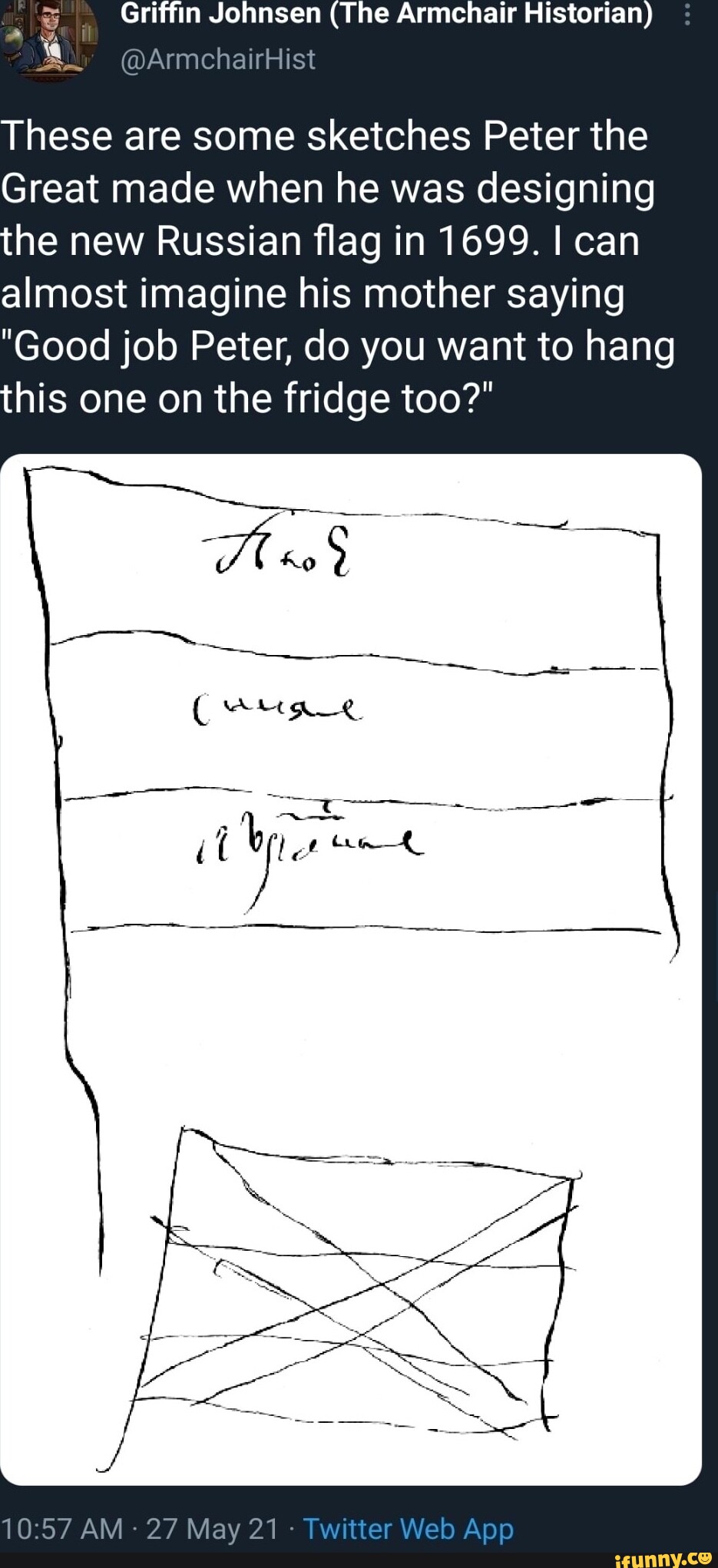 Griffin Johnsen (The Armchair Historian These are some sketches Peter