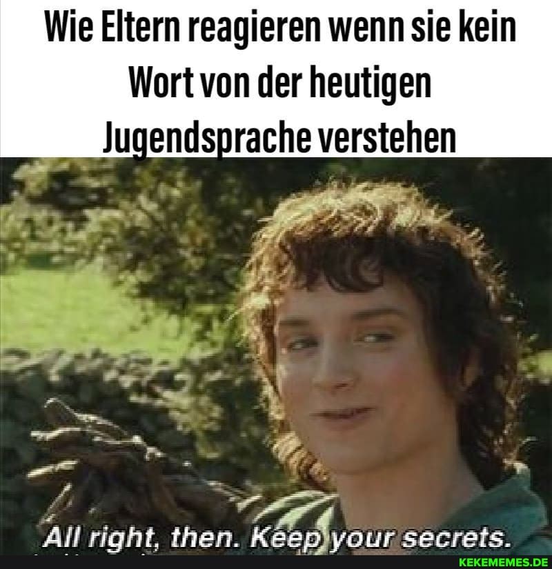 Wie Eltern reagieren wenn sie kein
Wort von der heutigen
Jugendsprache verstehen
Alf