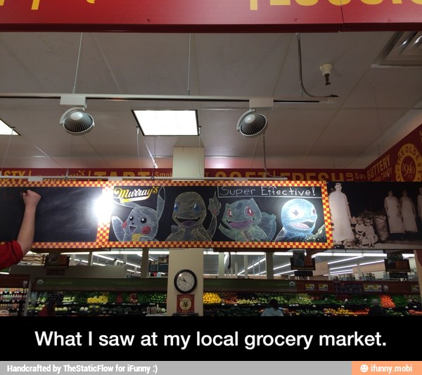 What I saw at my local grocery market.