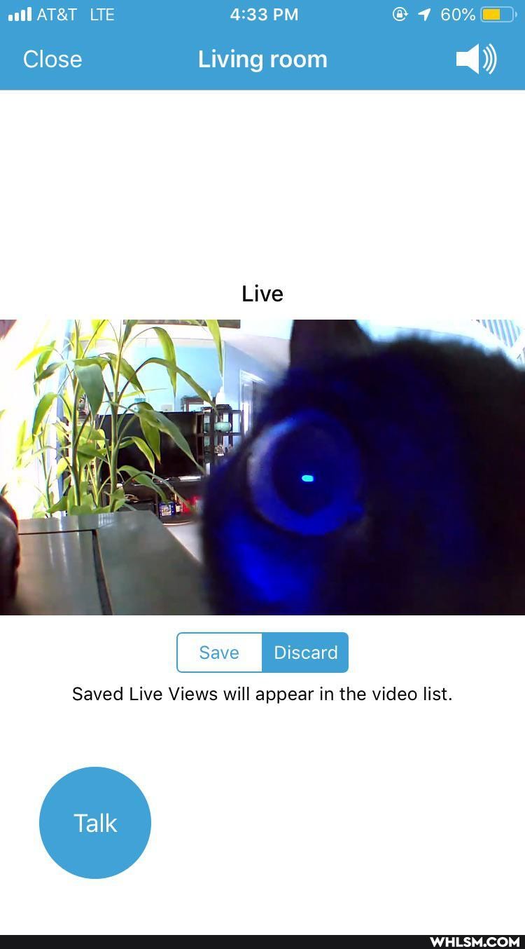 LTE PM 60%
Close Living room
Discard
Saved Live Views will appear in the video list.