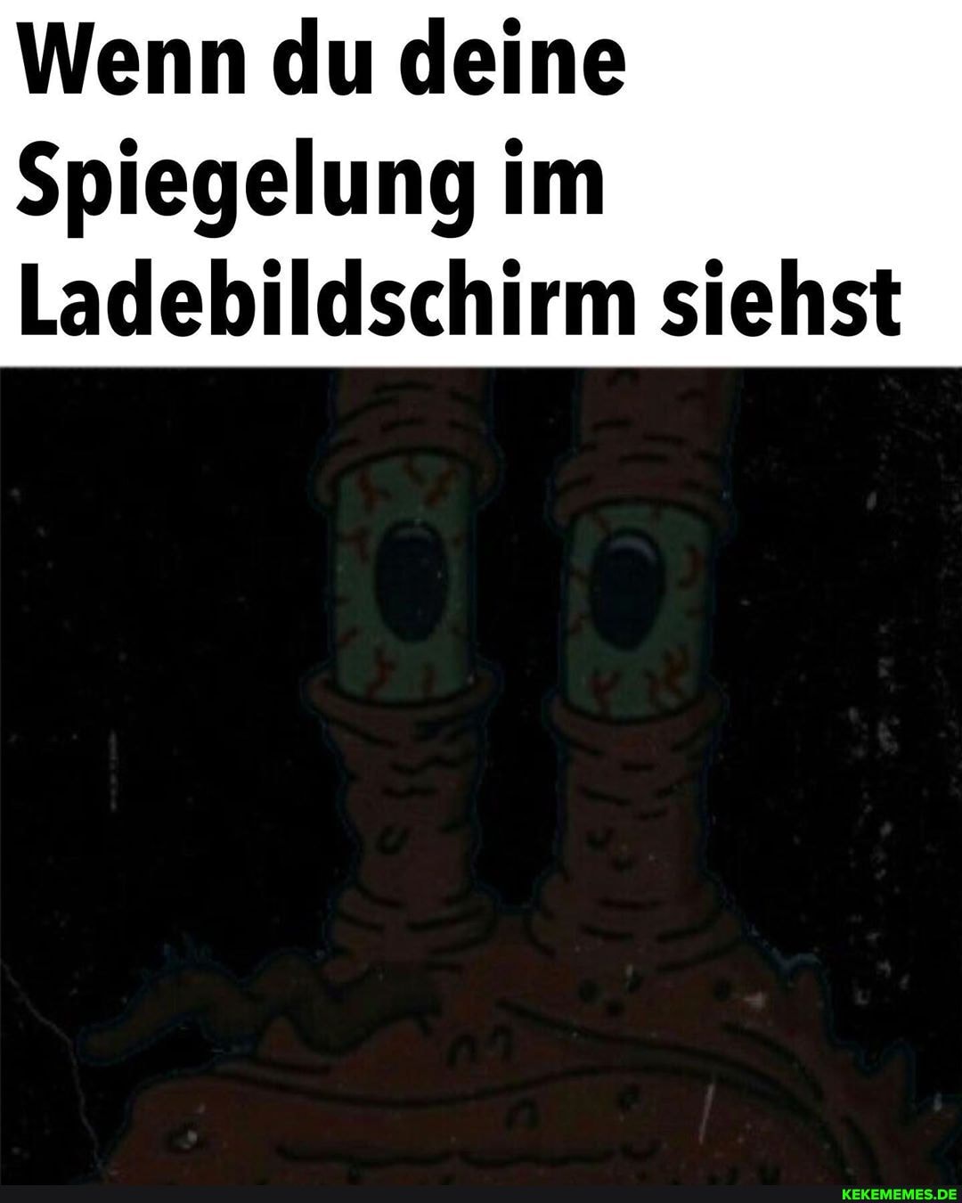Wenn du deine
Spiegelung im
Ladebildschirm siehst