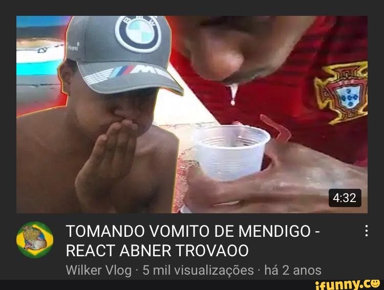 TOMANDO VOMITO DE MENDIGO -
REACT ABNER TROVADO
Wilker Vlog 5 mil visualizações - há 2 anos