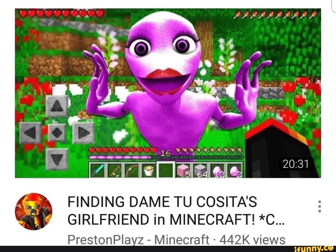 Finding Dame Tu Cosita S Girlfriend In Minecraft C Prestonpla Z Minecraft 442k Views Ifunny